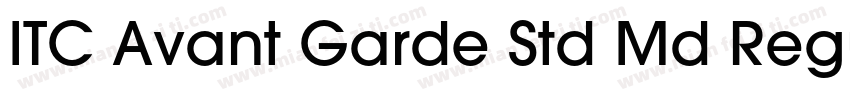 ITC Avant Garde Std Md Regular字体转换